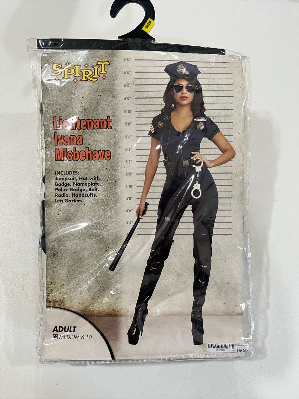 Adult Lieutenant Misbehave Costume-Medium Size
